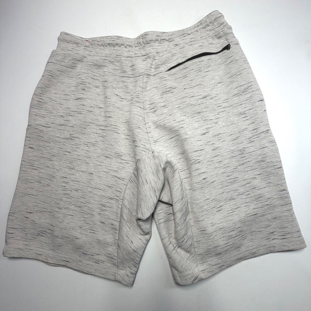 Nike Gray Knit Lounge Shorts Large Athletic Sweat Shorts Zip Pocket - Picture 8 of 9